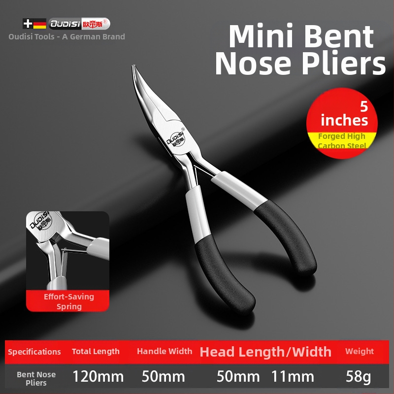 Μίνι πολύλειτουργικές πένσες με αιχμηρή μύτη, διαγώνιος κόφτης για απομάκρυνση μόνωσης αγωγών, χάλυβας υψηλής σκληρότητας, χειροκίνητος σφιγκτήρας