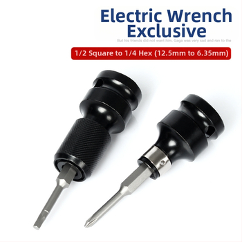 Electric ratchet wrench with square-to-hex socket adapter — Weiligu, chromium-vanadium steel