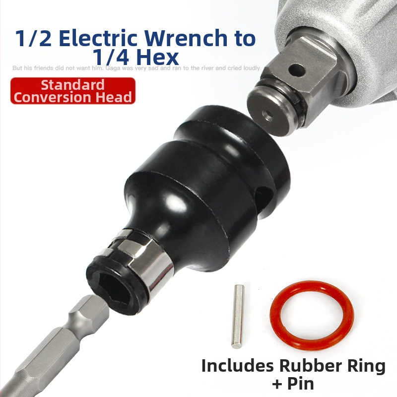 Electric ratchet wrench with square-to-hex socket adapter — Weiligu, chromium-vanadium steel
