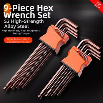 Σετ κλειδιών εξάγωνου εσωτερικού τύπου από χάλυβα υψηλής περιεκτικότητας σε άνθρακα – υψηλή σκληρότητα, Cool Work