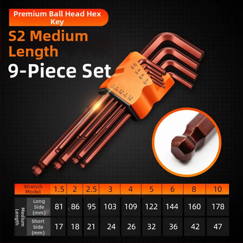 Set chei hexagonale interne din oțel de înaltă carbon – duritate ridicată, Cool Work