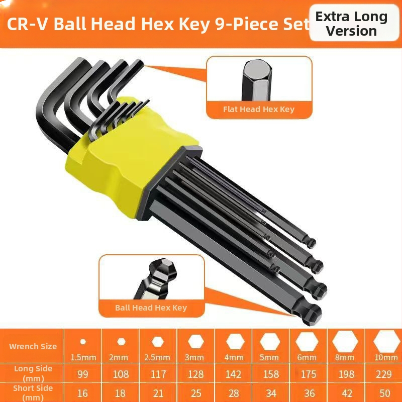 Set chei hexagonale interne din oțel de înaltă carbon – duritate ridicată, Cool Work