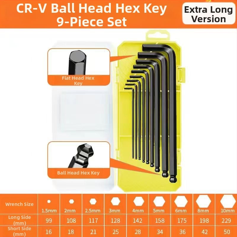 Set chei hexagonale interne din oțel de înaltă carbon – duritate ridicată, Cool Work