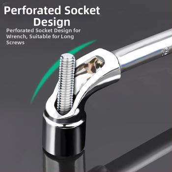 Κλειδί υποδοχής, προφίλ τύπου L, χάλυβας 45#, χρωμιωμένη επίστρωση, μετρικό πρότυπο, μοντέλο 8-22