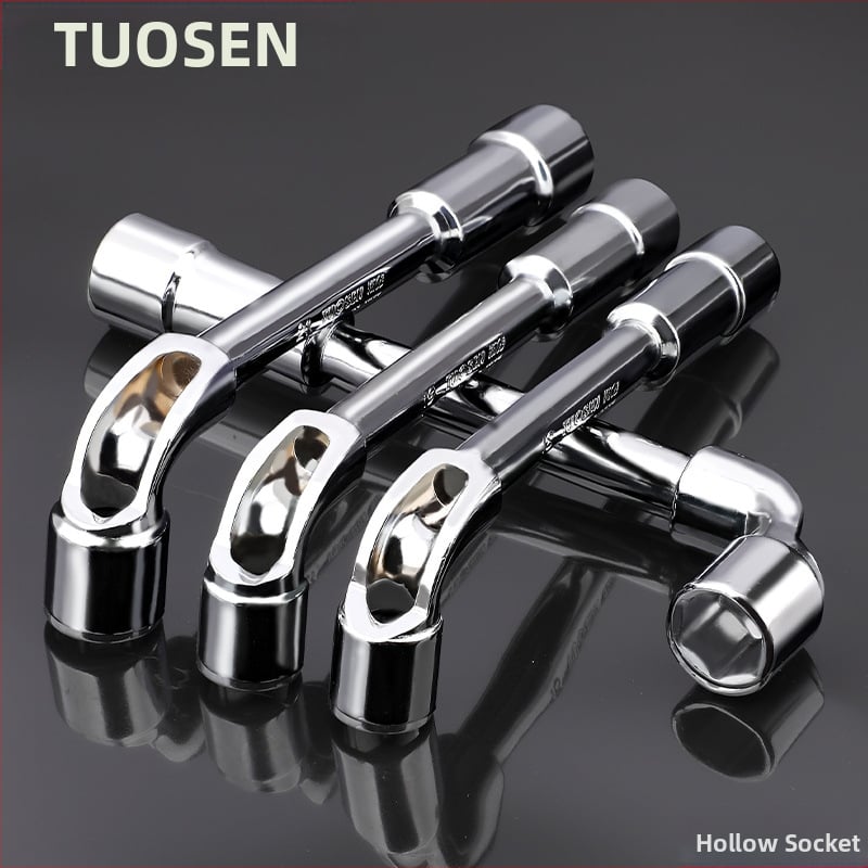 Κλειδί υποδοχής, προφίλ τύπου L, χάλυβας 45#, χρωμιωμένη επίστρωση, μετρικό πρότυπο, μοντέλο 8-22