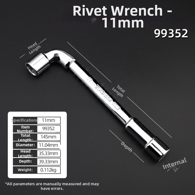 Κλειδί υποδοχής, προφίλ τύπου L, χάλυβας 45#, χρωμιωμένη επίστρωση, μετρικό πρότυπο, μοντέλο 8-22