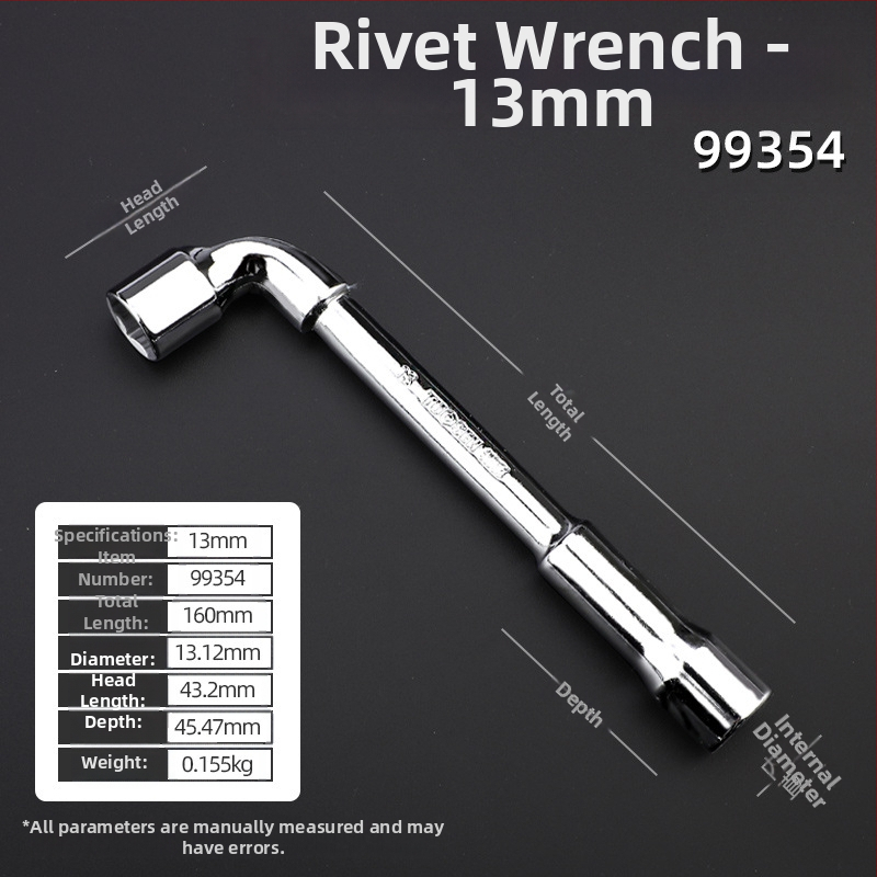 Κλειδί υποδοχής, προφίλ τύπου L, χάλυβας 45#, χρωμιωμένη επίστρωση, μετρικό πρότυπο, μοντέλο 8-22