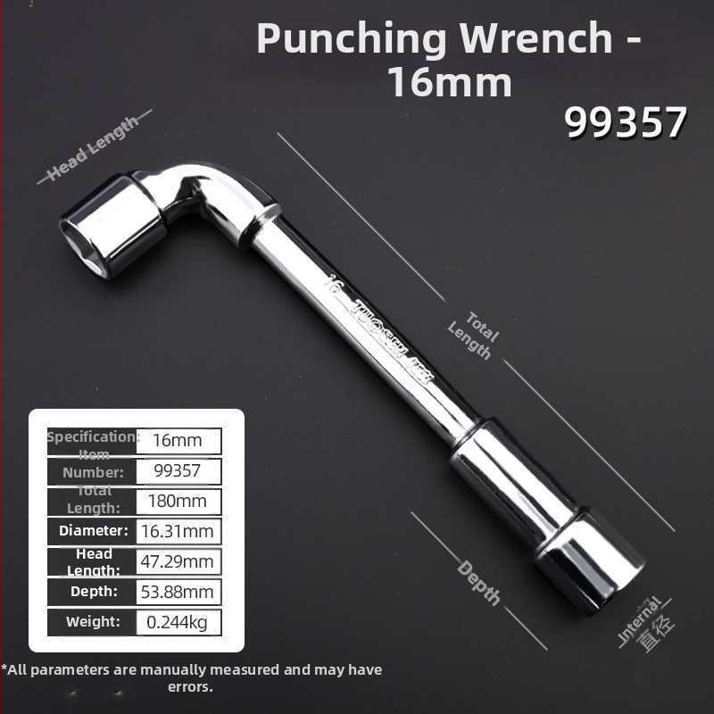 Κλειδί υποδοχής, προφίλ τύπου L, χάλυβας 45#, χρωμιωμένη επίστρωση, μετρικό πρότυπο, μοντέλο 8-22