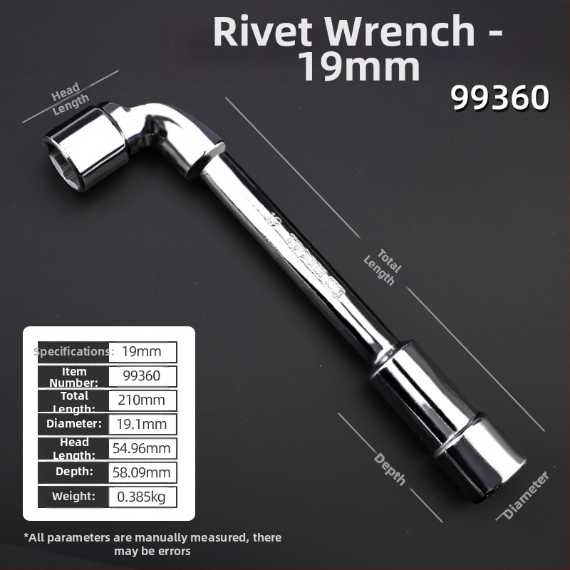 Κλειδί υποδοχής, προφίλ τύπου L, χάλυβας 45#, χρωμιωμένη επίστρωση, μετρικό πρότυπο, μοντέλο 8-22