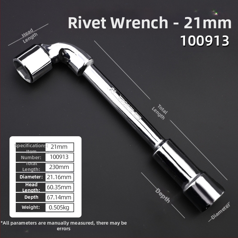 Κλειδί υποδοχής, προφίλ τύπου L, χάλυβας 45#, χρωμιωμένη επίστρωση, μετρικό πρότυπο, μοντέλο 8-22