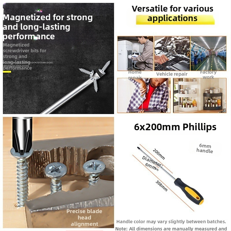 Powerful Merchant magnētiskais Philips skrūvgriežu komplekts - manuāls, pārnēsājams, ar paplašinātu darbības rādiusu