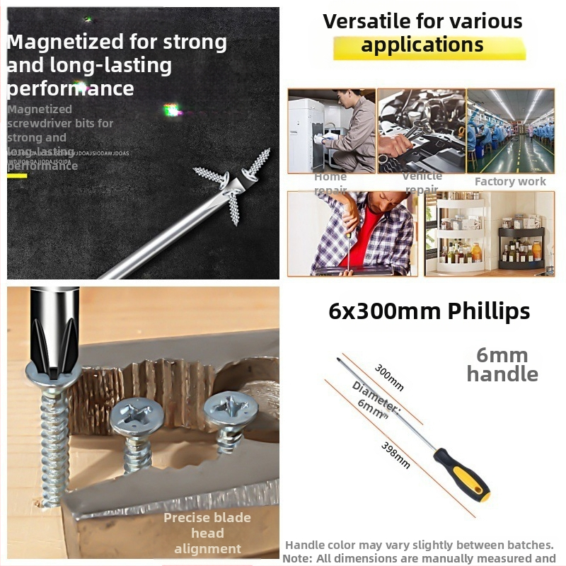 Powerful Merchant magnētiskais Philips skrūvgriežu komplekts - manuāls, pārnēsājams, ar paplašinātu darbības rādiusu