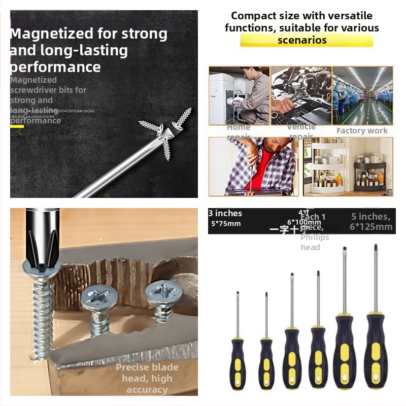 Powerful Merchant magnētiskais Philips skrūvgriežu komplekts - manuāls, pārnēsājams, ar paplašinātu darbības rādiusu