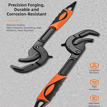 Podesivi ključ s višenamjenskim universalnim dizajnom, veliki otvor, brzo podešavanje