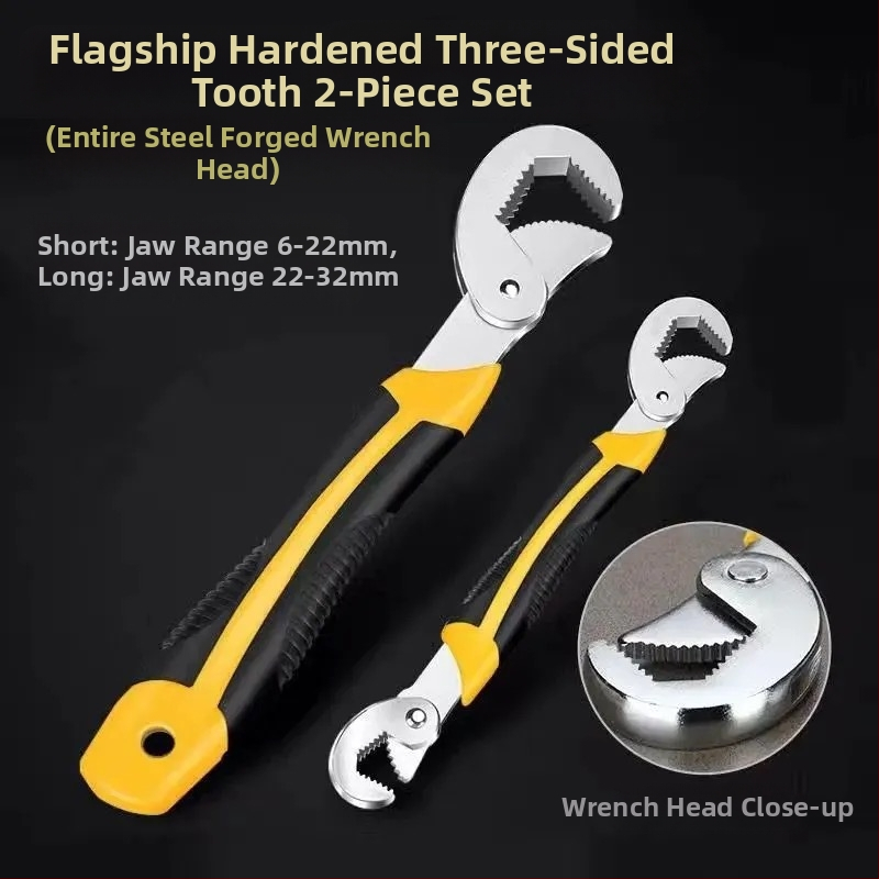 Podesivi ključ s višenamjenskim universalnim dizajnom, veliki otvor, brzo podešavanje