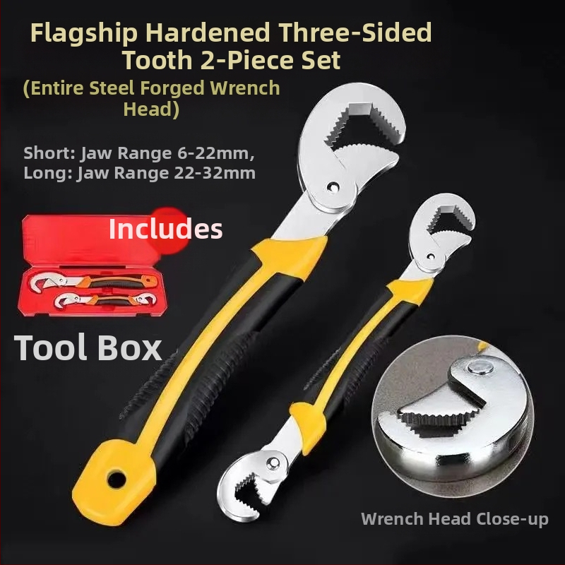 Podesivi ključ s višenamjenskim universalnim dizajnom, veliki otvor, brzo podešavanje