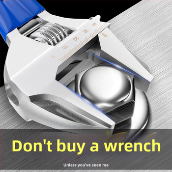 Ρυθμιζόμενο κλειδί ανοικτής κεφαλής με κοντή λαβή, για μπάνιο, χρωμιοβάνιο ατσάλι