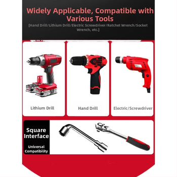 Elektrinis veržliasparnis su minkšta jungiamąja strėle, universaliu ilginimo strypu ir lanksčiu veleno adapteriu