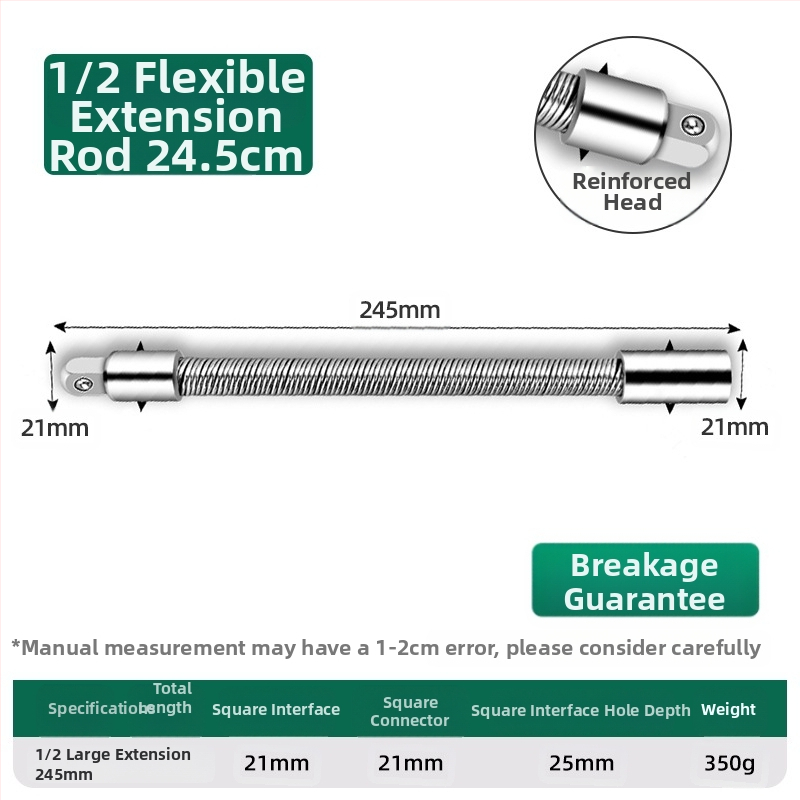 Elektrinis veržliasparnis su minkšta jungiamąja strėle, universaliu ilginimo strypu ir lanksčiu veleno adapteriu
