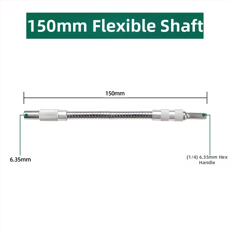 Elektrinis veržliasparnis su minkšta jungiamąja strėle, universaliu ilginimo strypu ir lanksčiu veleno adapteriu