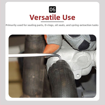 Neutral 8-частен комплект Oil Seal Hook за автомобилен ремонт – сплавна стомана с ABS дръжка; включва инструменти за изваждане и издърпване на уплътнения