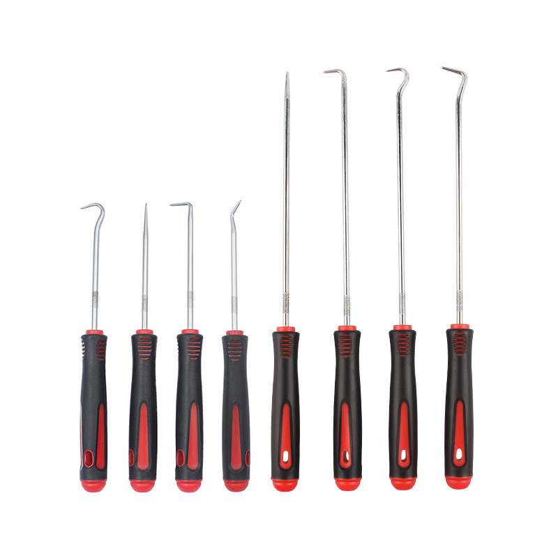 Neutral 8-частен комплект Oil Seal Hook за автомобилен ремонт – сплавна стомана с ABS дръжка; включва инструменти за изваждане и издърпване на уплътнения