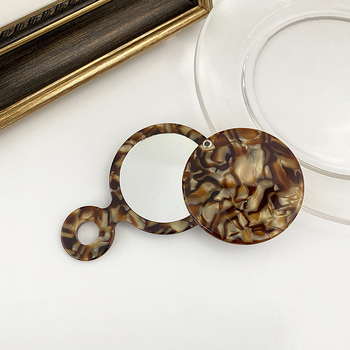 Дръжково кръгло огледало за грим, компактно и преносимо, за спалня и баня, идеален подарък за приятел