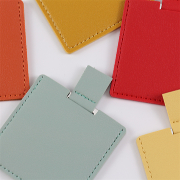 Квадратно огледало за грим от неръждаема стомана, устойчиво на счупване, едностранно, с лого отпечатано, персонализирано за кола и дом