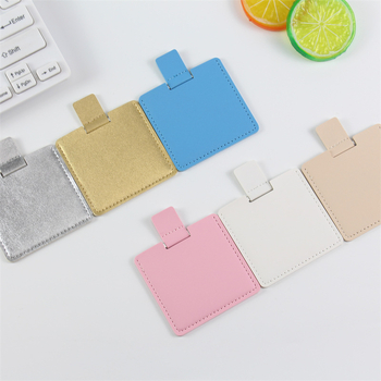 Квадратно огледало за грим от неръждаема стомана, устойчиво на счупване, едностранно, с лого отпечатано, персонализирано за кола и дом