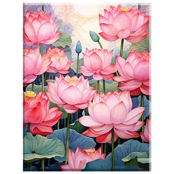 Ανθοσυστήματα – DIY ψηφιακή ελαιογραφία, χειροποίητο ανθογραφικό έργο, ακρυλικό γέμισμα, χωρίς κορνίζα, μοντέρνος μινιμαλισμός