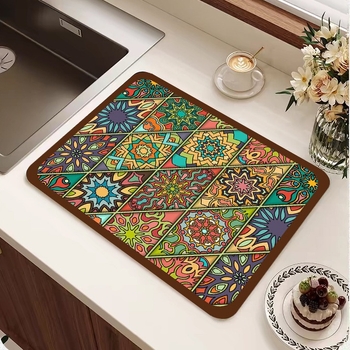 Κουζίνας πάτος αποστράγγισης από διατόμων λάσπη, τετράγωνος, αντιολισθητικός, διαπνέων, πλένεται, για εστιατόρια, μοντέρνος μινιμαλιστικός στυλ