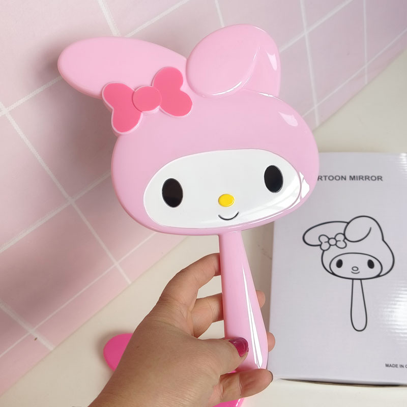 Alina настолно двойно огледало за грим със ABS рамка, сребърно огледало, за баня, без електричество