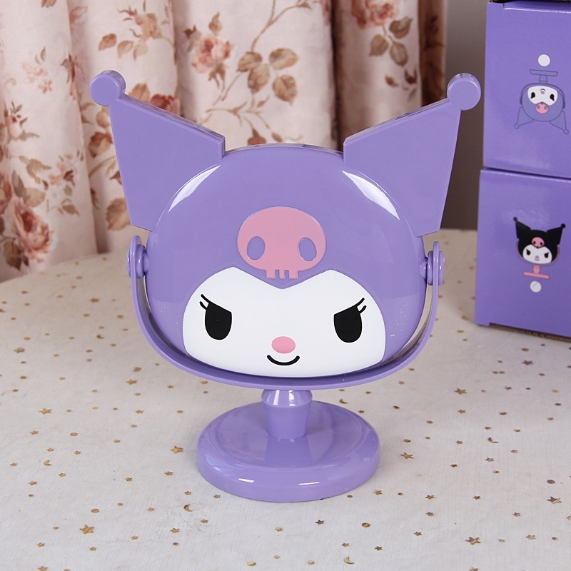 Alina настолно двойно огледало за грим със ABS рамка, сребърно огледало, за баня, без електричество