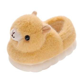 Παιδικές παντόφλες εσωτερικού χώρου από δέρμα βοδιού – cartoon στυλ, 1-3 ετών, παχιά σόλα PVC