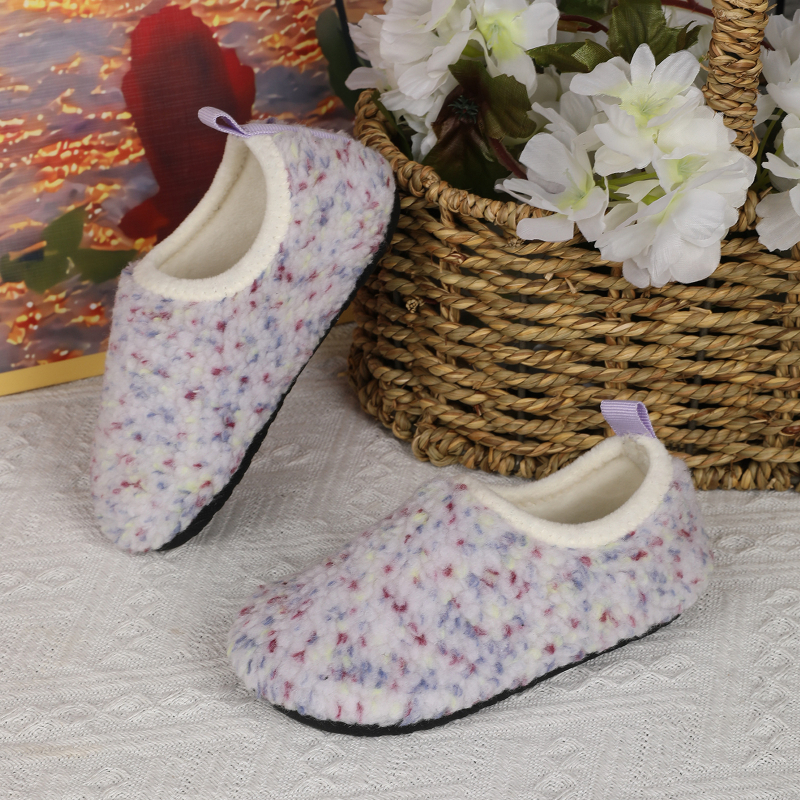 Casual παντόφλες εσωτερικού χώρου με Lycra στο επάνω μέρος, γούνινο εσωτερικό, για παιδιά 1–12 ετών