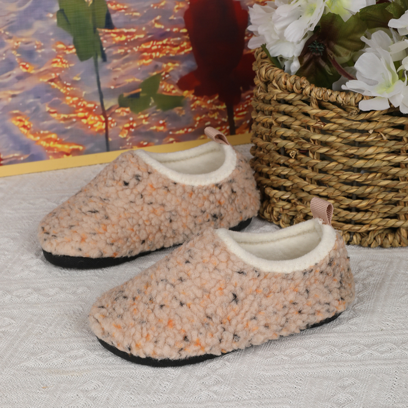 Casual παντόφλες εσωτερικού χώρου με Lycra στο επάνω μέρος, γούνινο εσωτερικό, για παιδιά 1–12 ετών