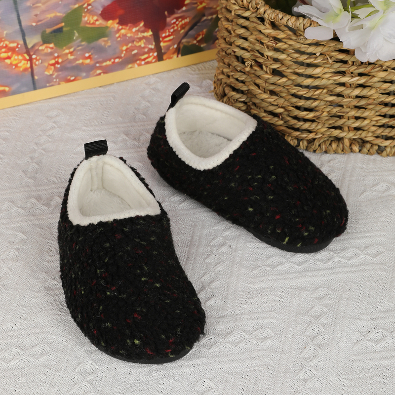 Casual παντόφλες εσωτερικού χώρου με Lycra στο επάνω μέρος, γούνινο εσωτερικό, για παιδιά 1–12 ετών