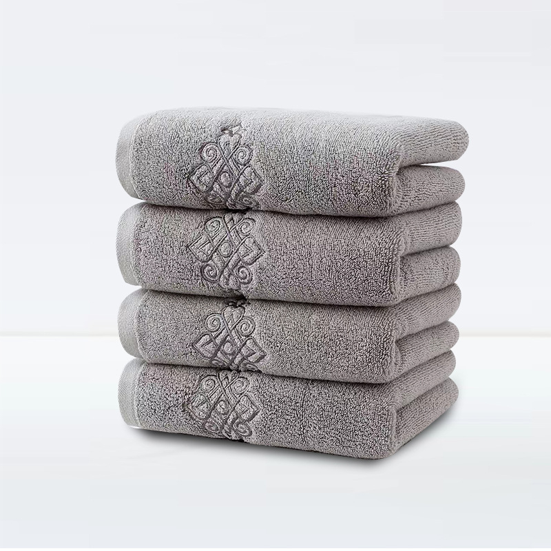 Zhenjian kokvilnas sejas dvieļi, 150 g, četras vienības iepakojumā, logotipa druka pieejama