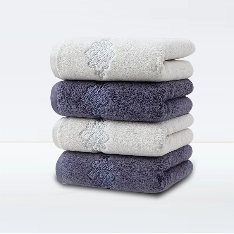 Zhenjian kokvilnas sejas dvieļi, 150 g, četras vienības iepakojumā, logotipa druka pieejama