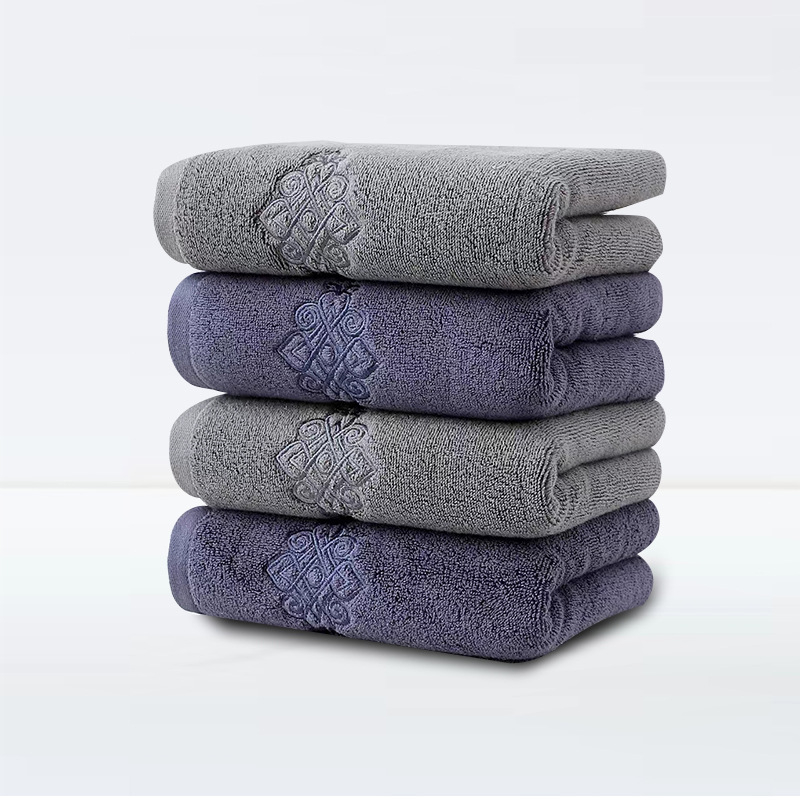 Zhenjian kokvilnas sejas dvieļi, 150 g, četras vienības iepakojumā, logotipa druka pieejama