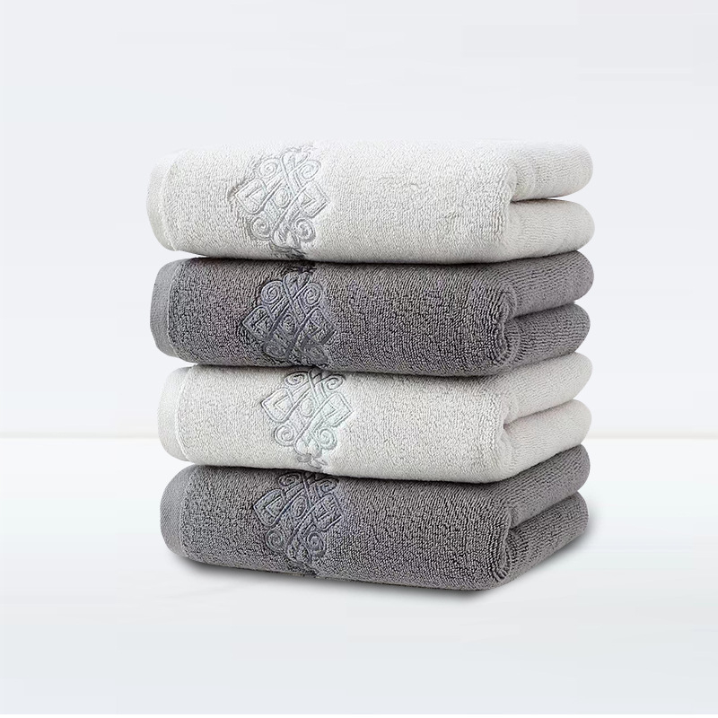 Zhenjian kokvilnas sejas dvieļi, 150 g, četras vienības iepakojumā, logotipa druka pieejama