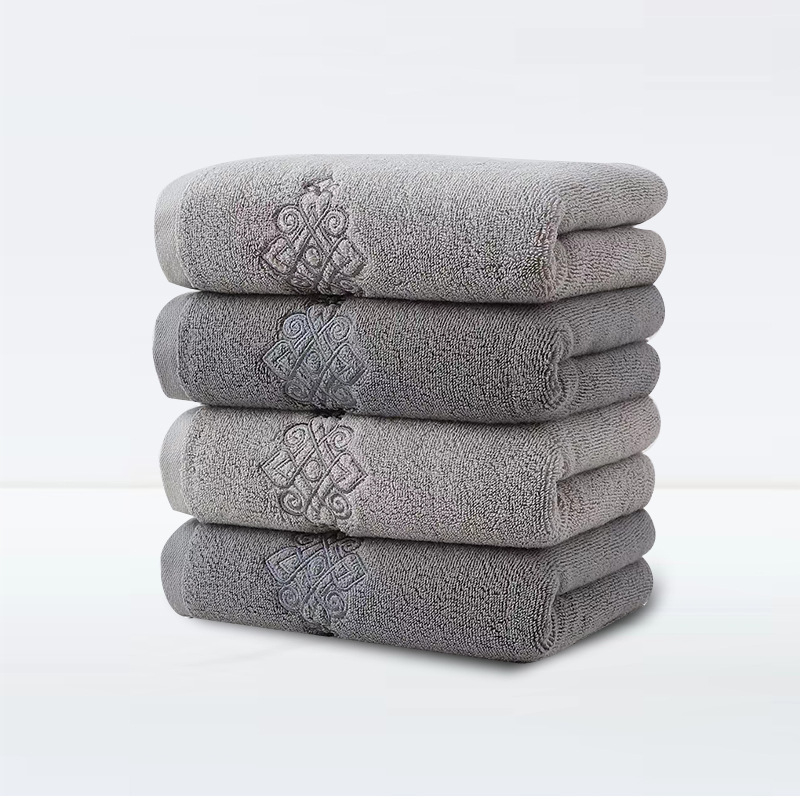 Zhenjian kokvilnas sejas dvieļi, 150 g, četras vienības iepakojumā, logotipa druka pieejama