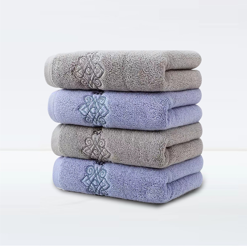 Zhenjian kokvilnas sejas dvieļi, 150 g, četras vienības iepakojumā, logotipa druka pieejama