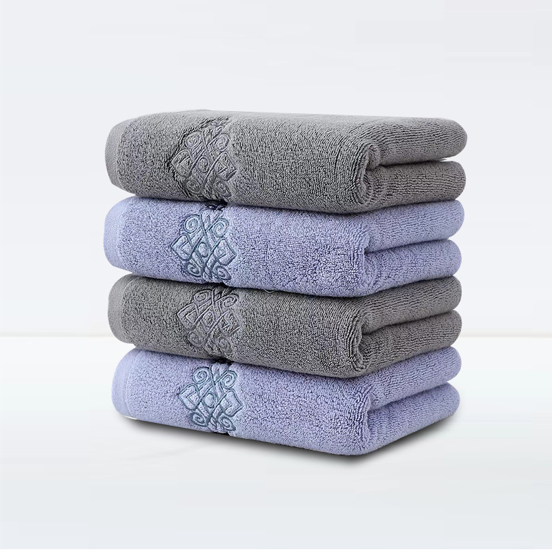 Zhenjian kokvilnas sejas dvieļi, 150 g, četras vienības iepakojumā, logotipa druka pieejama