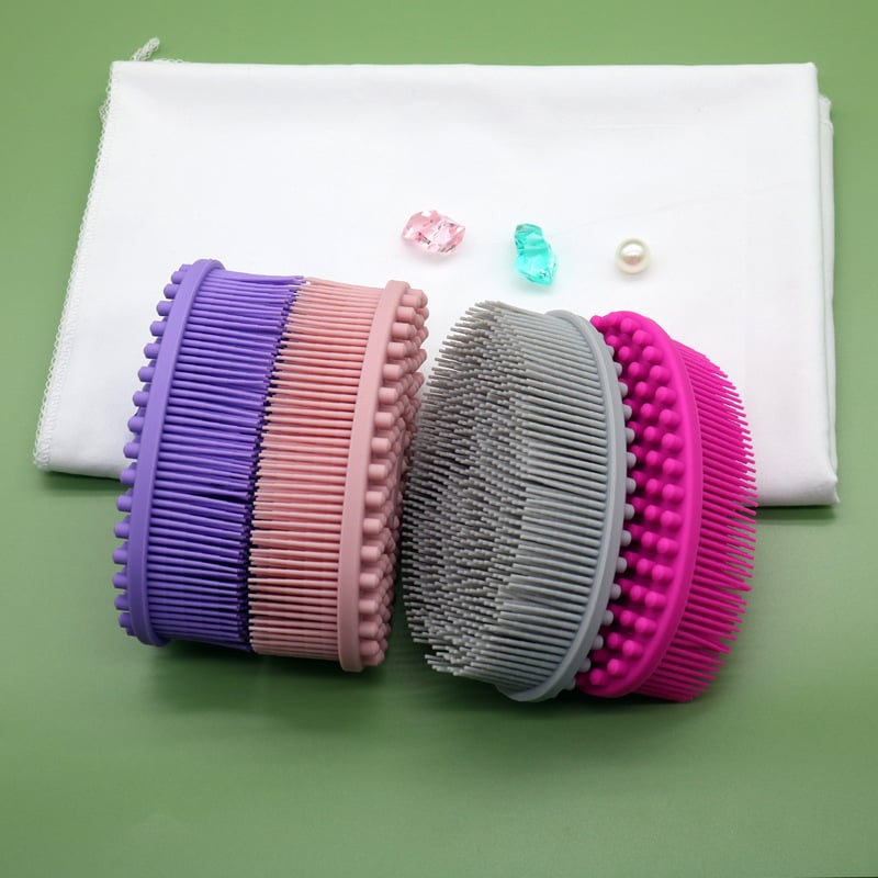 Perie de baie din silicon pentru bebeluși și masaj (Brand: Autonomy; Material: Silicon; Categorie: perie de baie/masaj; Ambalaj: 100 buc.; Personalizare: Da)