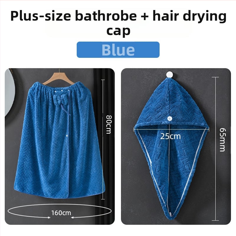 Nēsājamais vannas dvieļu halāts pieaugušām sievietēm, korāla samts, 505/680 g, Princeses sērija, ziemas versija