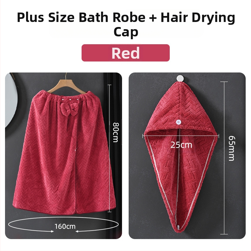 Nēsājamais vannas dvieļu halāts pieaugušām sievietēm, korāla samts, 505/680 g, Princeses sērija, ziemas versija