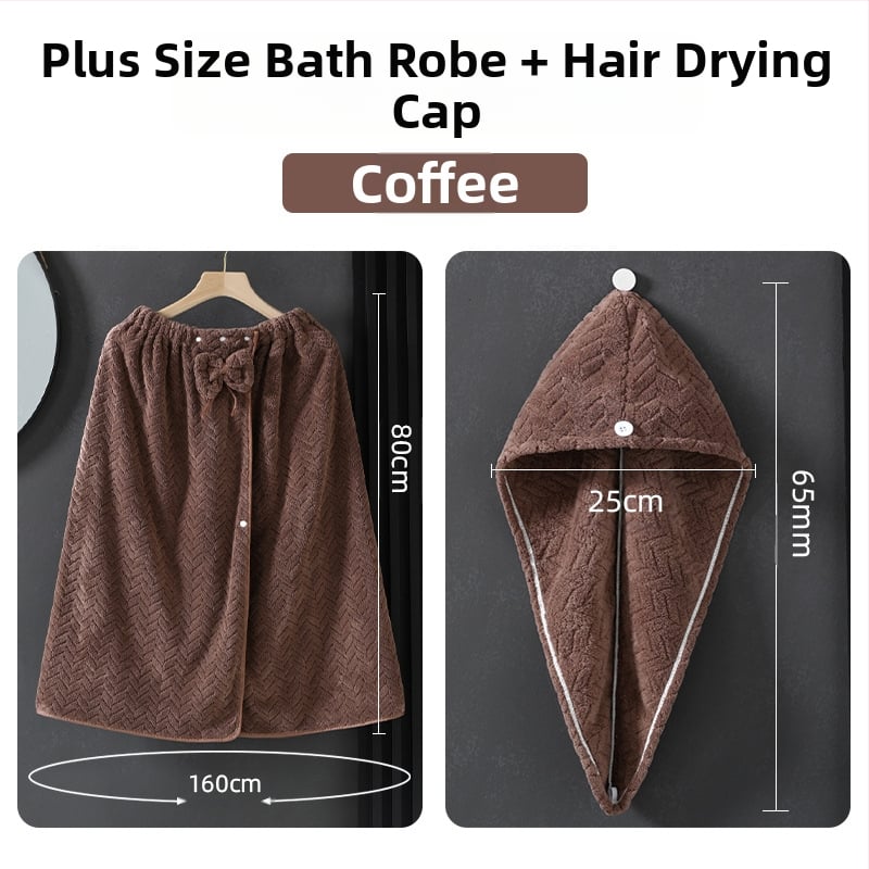 Nēsājamais vannas dvieļu halāts pieaugušām sievietēm, korāla samts, 505/680 g, Princeses sērija, ziemas versija