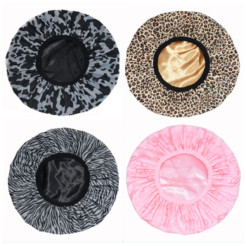 Шапка за душ от PEVA с двойна конструкция, водоустойчива външна част, за жени с дълга коса, възможност за персонализация