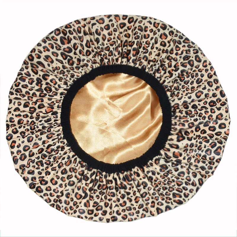 Шапка за душ от PEVA с двойна конструкция, водоустойчива външна част, за жени с дълга коса, възможност за персонализация